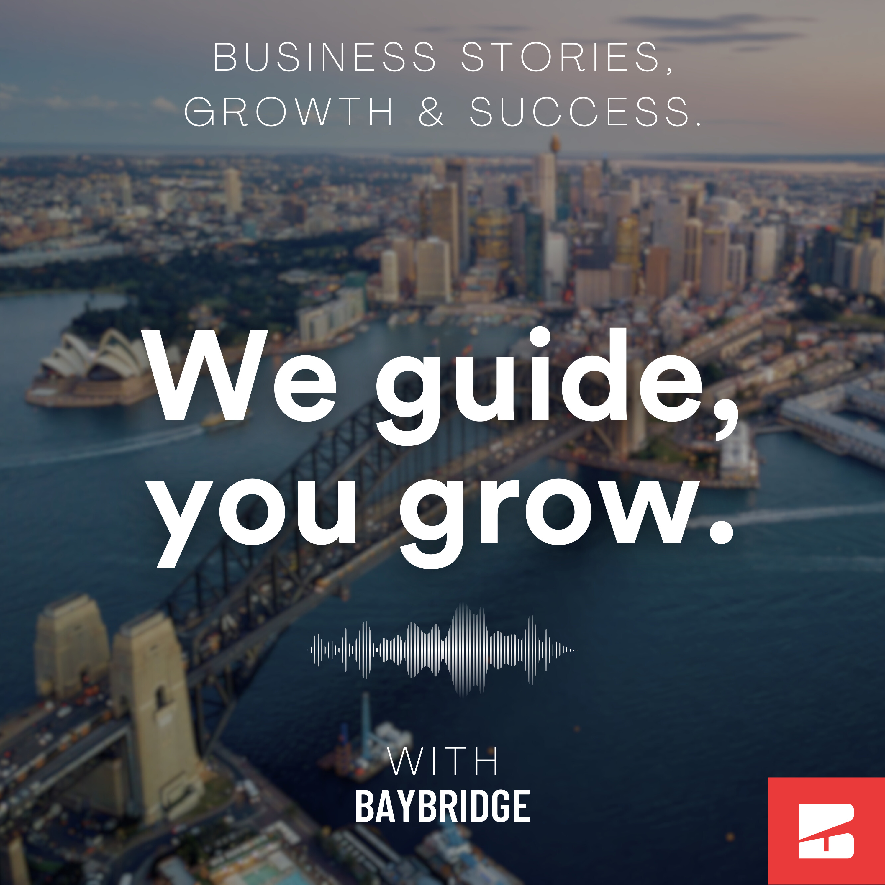 We guide, you grow. cover art